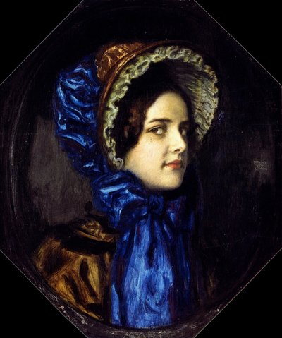 Mary with Biedermeier Hat by Franz von Stuck